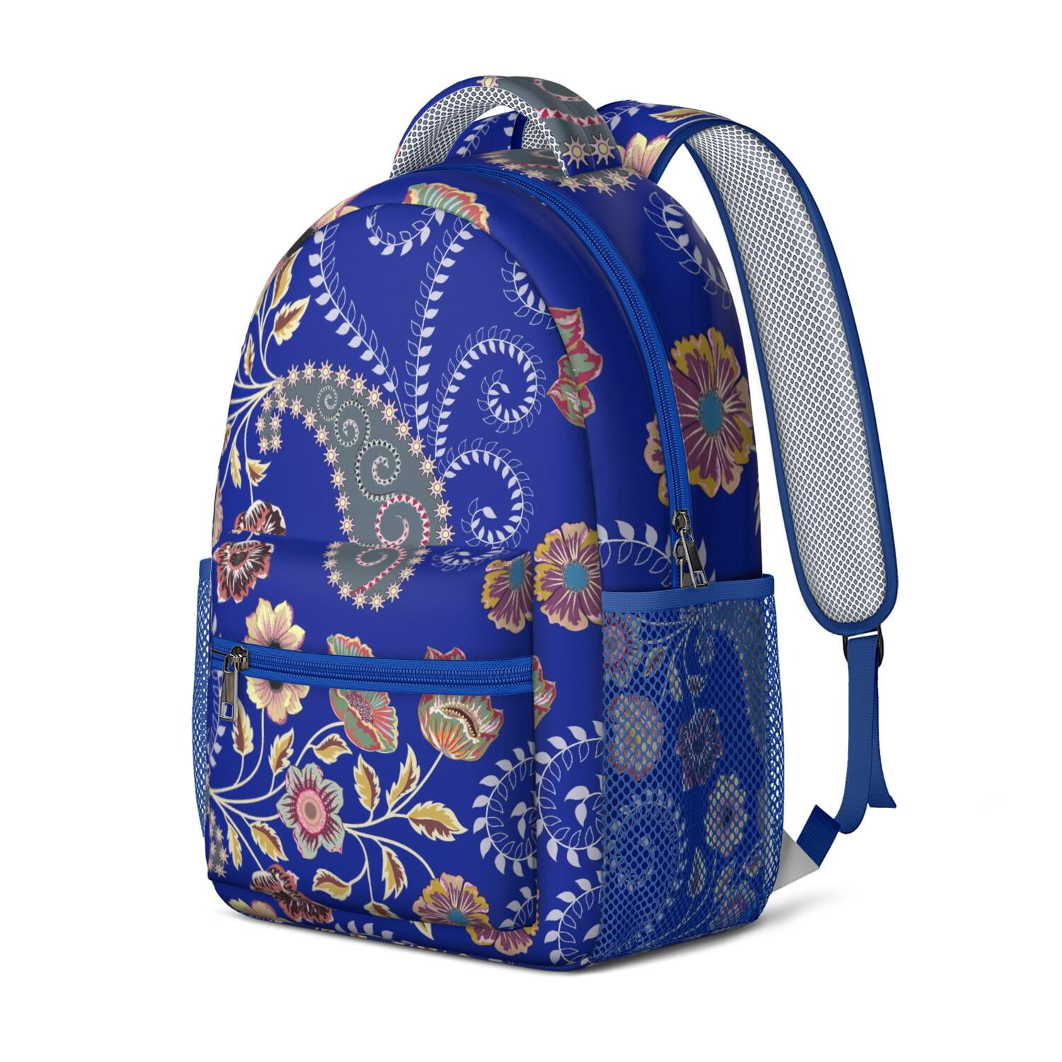 Boho Chic Paisley Backpack - Waterproof & Lightweight Bookbag for College Students & Commuters