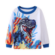 thumbnail image 4 of Cartoon dinosaur print long-sleeved two-piece pajama set for boys, 4 of 5