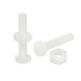 thumbnail image 1 of 20 Pares Tornillo Tuerca Surtido Unique Bargains M3x16mm Blanco, 1 of 4