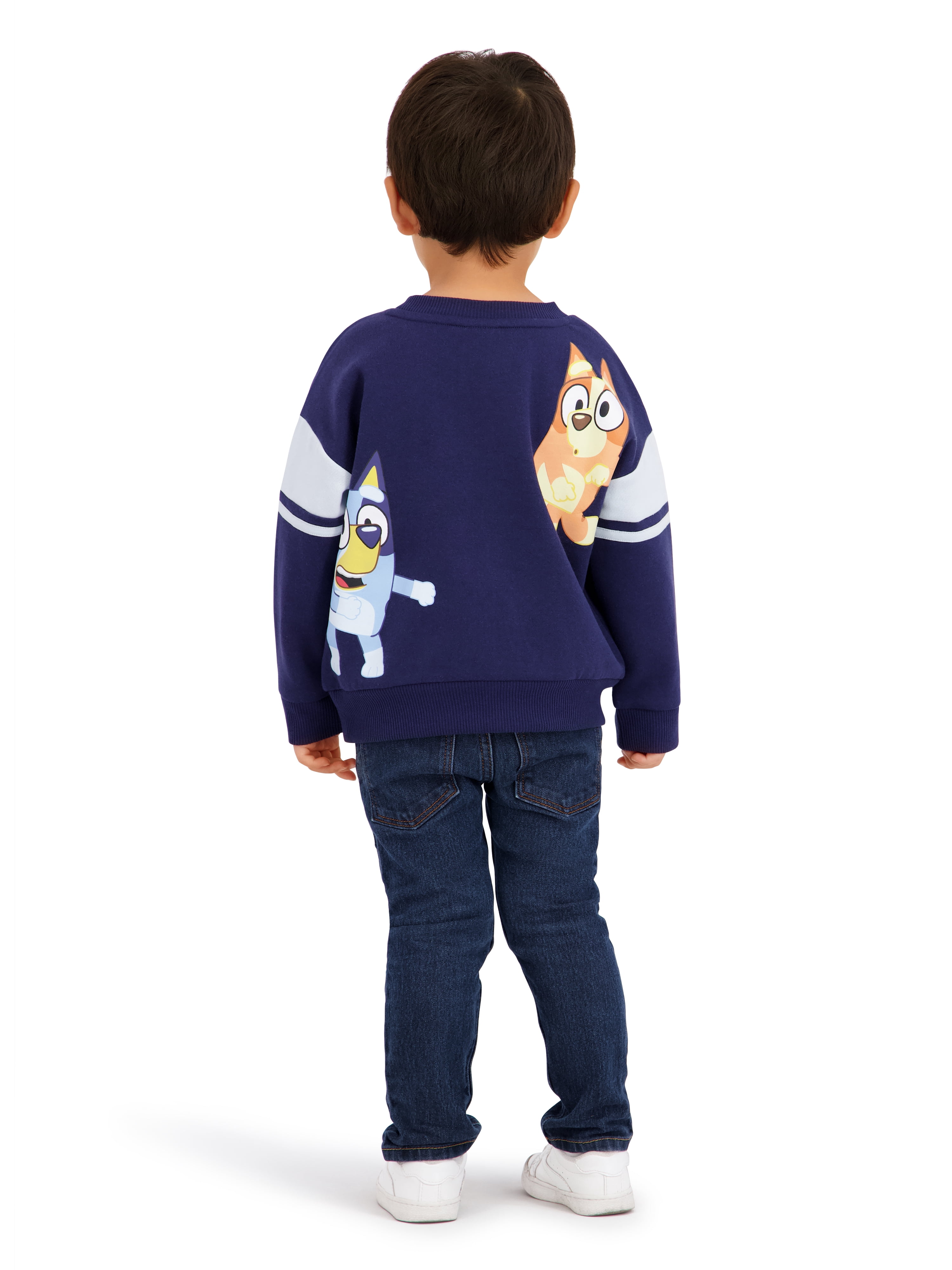 Bluey Toddler Boy Crew Neck Sweatshirt, Sizes 12M-5T