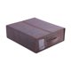 thumbnail image 3 of Organizador de ropa de cama para sábanas Queen o King, organizador de sábanas, telas no tejidas, contenedor de almacenamiento de sábanas resistente Café, 3 of 8