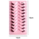 thumbnail image 2 of Pestañas postizas Pestañas medias naturales Pestañas cortas y tenues de visón sintético Pestañas postizas 10 pares, 2 of 5