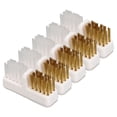 thumbnail image 1 of Cleaner De Broca De Taladro, Conveniente Y Práctica Uña De Clavar Cerdas De Color De Cobre 5 Pcs De Plástico De Metal Bultas Blancas Para Uso Profesional, 1 of 7