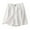White #1, variant on Summer Dresses , Women Summer Cotton and Linen Shorts Solid Color Button Shorts with Pockets Leisure Army Green L