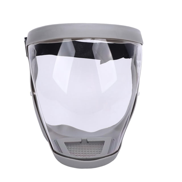Full Face Shield, Anti Fog Ergonomic Transparent Full Face Super Protective Shield Large Viewing Area for Grinding and Cutting Gray