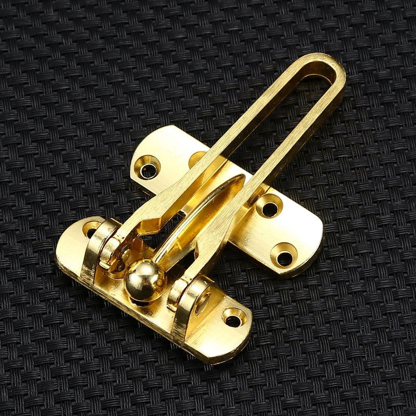 Swing Bar Door Lock Latch for Home Security, Door Latch Guard Clasp for Kids, Apartment Hotel Door Latches, Thicken Solid Zinc Alloy Hotel Reinforcement Door Latch for Swing-in Doors