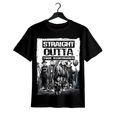 thumbnail image 1 of Men Women T Shirt Straight outta Nightmares" Men's Vintage Horror Halloween T-Shirt - 100% Cotton, 1 of 6
