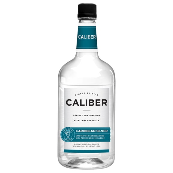 Caliber Light Rum, 1.75 L PET Bottle, 40.0% ABV