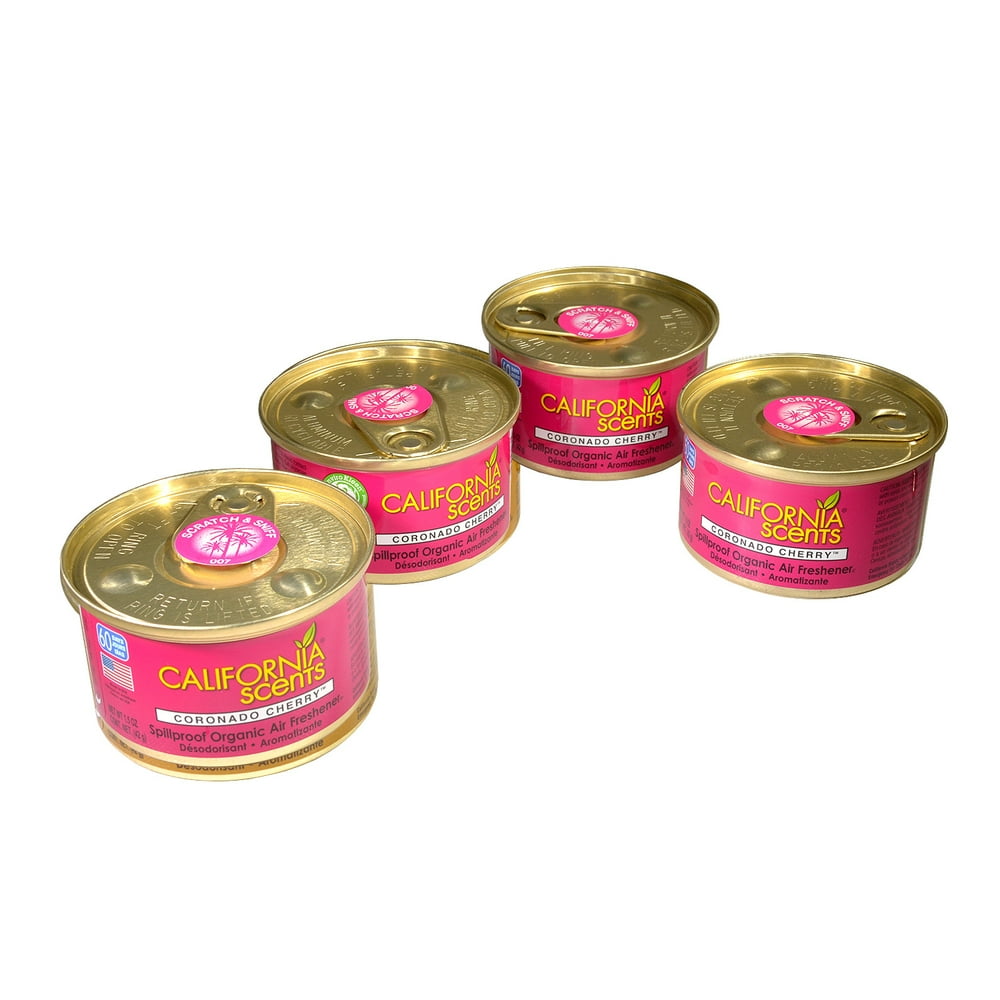 California Scents Air Freshener 4Pack Car Air Freshener (Coronado