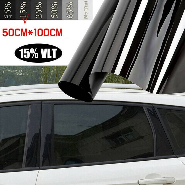 20% Dark Black Smoke Window Tinting Film Tints Kit for Car Kitcar SUV 50cm  x 3m