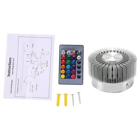 

Colorful Sun Wall Light 3W Colorful RGB Sunflower Wall Lamp Modern Led Lighting For Indoor Decoration corridor aisle Restaurant