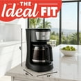 thumbnail image 6 of Gourmia One-Touch Coffee Maker 12 Cup with Pause & Serve, Auto Keep Warm, Black, 6 of 10