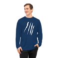 thumbnail image 4 of Effete Feline Claw Marks Scratch Unisex Performance Long Sleeve Shirt, 4 of 4