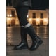 thumbnail image 2 of Bota Larga Para Niña Piel Negro Yuyin® Invierno Doble Broche negro 20.5, 2 of 10