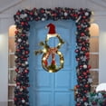 thumbnail image 5 of Garland Door window and wall Hanging Ornament Decoration Rattan with Lights - Red scarf, 5 of 6