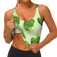 thumbnail image 3 of Balery Broccoli 3 Sujetadores deportivos con espalda cruzada para mujer, acolchados, sin costuras, de alto impacto, ideales para yoga, gimnasio, entrenamiento y fitness.-Small, 3 of 8