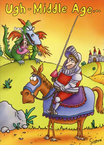 Oatmeal Studios Middle Age Funny 50th Birthday Card