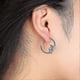 thumbnail image 4 of 14k Gold Angel Devil Hoop Mismatched Earrings For Women Girls Jewelry Gifts 925 Sterling Silver Post, 4 of 5