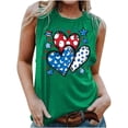 thumbnail image 1 of Qiopertar Blouse Sans Manches Imprimée Mode Décontractée pour Femmes Col Rond Sexy Pull-Over Slim Offres de la Semaine Liquidation à Moins de 5$ jusqu'à 90 % de Réduction, 1 of 4