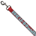 thumbnail image 2 of Buckle-Down Pet Leash, Dog Leash, Buckle Down Shapes Red Dot Turquoise White, 6 Feet Long 1.0 Inch Wide, 2 of 3