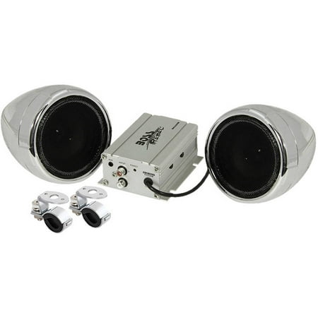 Boss Audio MC420B Chrome 600 watt Motorcycle/ATV Sound System w Bluetooth Audio