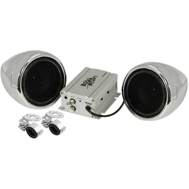 Boss Audio MC420B Chrome 600 watt Motorcycle/ATV Sound System w