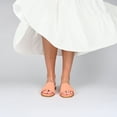 thumbnail image 3 of Journee Collection Womens Prisilla Tru Comfort Foam Linen Slip On Slide Sandals, 3 of 7