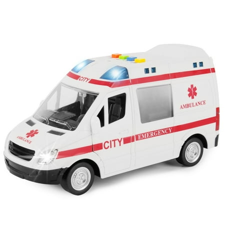 Ambulance Jouet Camion, Stable Conduire Véhicule d'Ambulance Jouet Cultiver  la Capacité Cognitive Drôle Alliage Bords Ronds pour les Enfants 