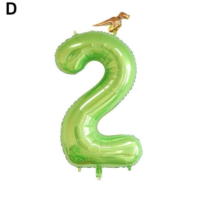 40inch 0-9 Number Dinosaur Balloons Easter Jungle Party Birthday Day Decoration