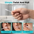 thumbnail image 5 of Sticky Ear Cleaning Stick, Sticky Ear Care Swabs with Soft Gel Tip, Portable Adhesive Cleaning Sticks for External Ear Use, Personal Care Tool, 5 of 8