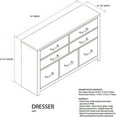 thumbnail image 7 of Kings Brand Furniture Balta 6-Piece Queen Size Gray Bedroom Set. Bed, Dresser, Mirror, Chest & 2 Nightstands, 7 of 7