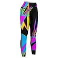thumbnail image 6 of Miami 80s Sharp Neon Colors Retrowave edition Leggings Women's sports pants sports for push up Womens Leggings, 6 of 6