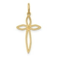 thumbnail image 4 of 14k Yellow Gold Laser Designed Cross Pendant, 4 of 4