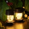 thumbnail image 4 of Faroles solares colgantes con forma de estrella de perlas, 20 LED, guirnalda de Navidad, 4 of 7