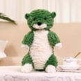 thumbnail image 1 of Peluche de nutria verde de dibujos animados, 25 cm, suave, para niños, decoración del hogar y regalo., 1 of 7