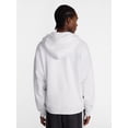 thumbnail image 4 of No Boundaries Boxy Oversized Fit Fleece Zip Hoodie Sweatshirt with Long Sleeves, Men's XS-4XLT, 4 of 6