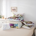 thumbnail image 5 of Feelyou Watercolor Rabbit Animal Bedding Comforter Set 7pcs, Cute Easter Eggs Queen Bedding Sets, Teens Kids Boys Girls Reversible Queen Sheet Sets, Ultra Soft Bedroom Decor, 5 of 7