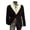 Black, variant on Atogsazn Mens Sherpa Lined Blazer Casual Fleece Long Sleeve Jacket Thick Warm Winter Coat Work Business Tops Black XL Fashion