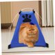thumbnail image 4 of Tienda de campaña azul para mascotas, tipi para exteriores, tienda de campaña para interiores, tiendas de campaña para gatos para exteriores, tiendas de campaña para gatos para interiores, casa de ve, 4 of 5