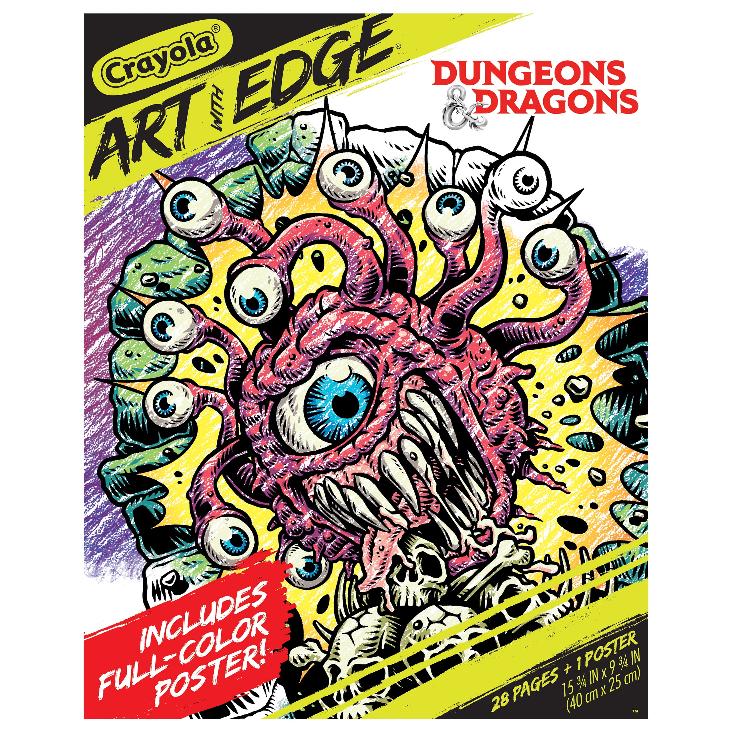 Crayola Art with Edge, Dungeons & Dragons Coloring Set, Adult Coloring, Gifts for Teens and Adults
