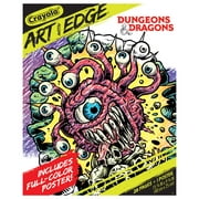 Crayola Art with Edge, Dungeons & Dragons Coloring Pages, 28 pgs, Adult Coloring, Gifts for Teens