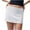 White, variant on THDHVS Women's Skirts,Skirts for Women Trendy,Womens Fashion Solid Color Low Waisted Summer Elastic Waist Leggings Short Skirt White L