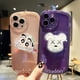 thumbnail image 3 of Casing Redmi 9C 10A Note 10 10S 9T 4G Xiaomi Mi 11 10T Lite POCO M4 M3 Pro 5G Cute Cartoon Gloomy Bear Sesame Street Doraemon Quicksand Stand Round Edge Tpu Clear Soft Phone Case Cover NKS 12, 3 of 4