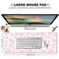 thumbnail image 3 of Cute Cow Print Desk Mat Mousepad, Cowhide Desk Mat Gaming Computer Mat, Aesthetic Deskpad, Pink XL Mouse Pad, Coworker Teacher Decor Accessories Gift, 31.5 X 11.8 Inch, 3 of 6