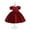 Red, variant on Shldybc Girls Princess Tulle Lace Flower Pageant Dress Puff Sleeve Bow Ruffles Birthday Party Wedding Gown Dress Long Dresses