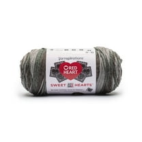 Red Heart® AIO Sweet Hearts™ #4 Worsted (Medium) Acrylic Yarn, Heart Of Stone 8.8oz/250g 440 Yards