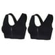 thumbnail image 1 of Jumpingount Sujetador deportivo de 2 piezas para mujer con cremallera frontal, sujetadores deportivos de construcción sin costuras para mujer, Ropa interior negro SG, 1 of 6
