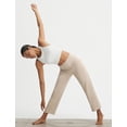 thumbnail image 7 of baleaf Womens 25" Yoga Pants Wide Leg Ankle Dress Pant with Pockets High Waist Petite Stretchy Casual Travel Beige L, 7 of 7