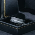 thumbnail image 4 of 8mm Men’s Tungsten Eternity Wedding Band, Hammered Finish Anniversary Ring - TN1156WAs13, 4 of 4