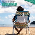 thumbnail image 3 of Sunnyfeel 5-Position Backpack Beach Chair Lay Flat, Folding Chair with cup holder, phone slot & bottle opener, Outdoor & Picnic &Camp, 3 of 8